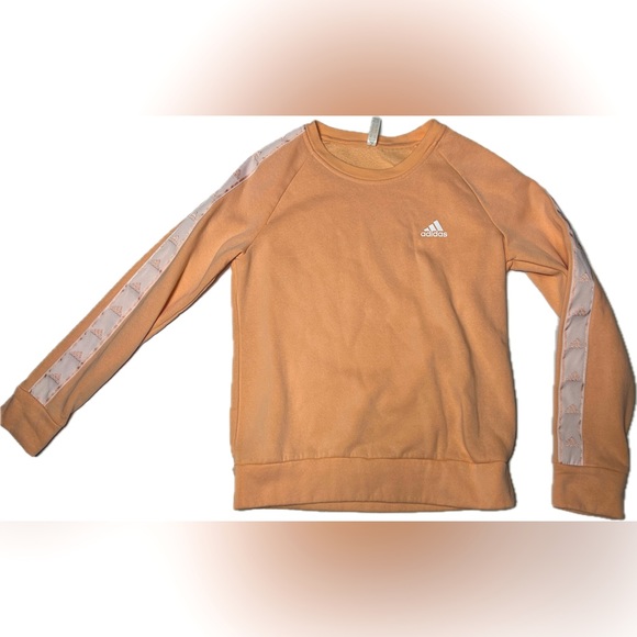 Adidas Tiro Tape Crew Neck Sweatshirt in Glow Pink - Picture 2 of 5